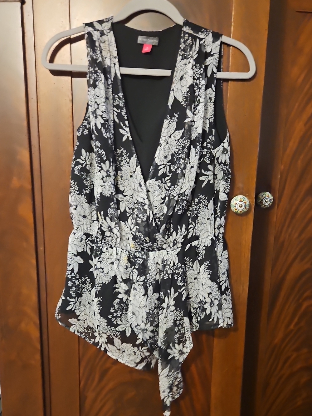 Vince Camuto Black Top with Red Size Tag